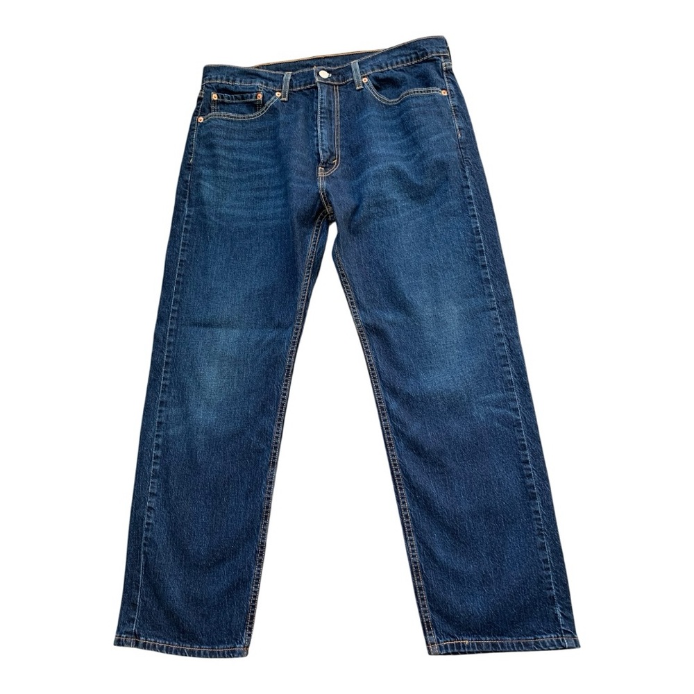 Levi’s 505 Men's Dark Blue Jeans Sz 36/29 - Picture 4 of 7